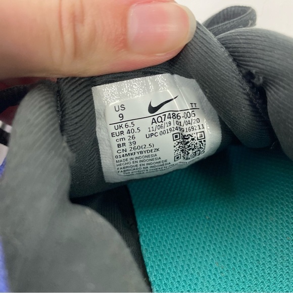 Nike Downshifter run fast grey & purple sneakers running - Picture 6 of 6